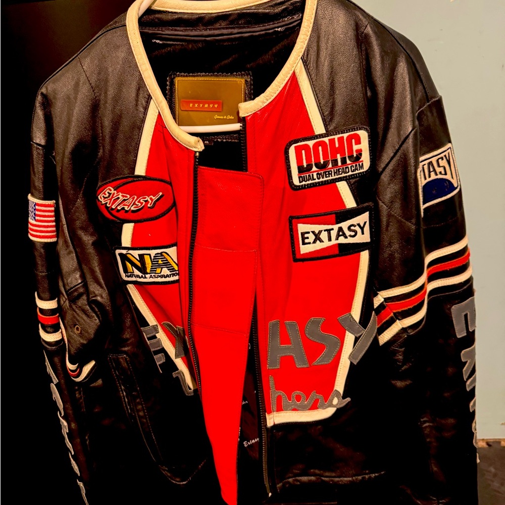 james and john extasy leather vintage jacket